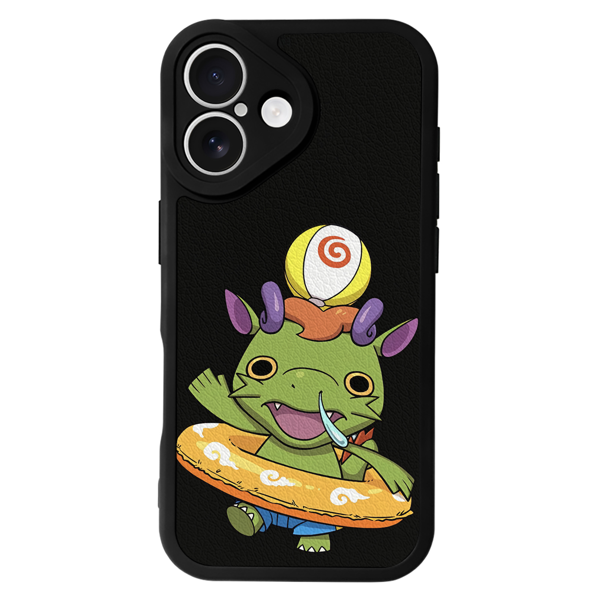 （画像用） 妖怪ウォッチ Yo-kai Watch 【iPhone 16シリーズ対応】シリコンスマホケース（レザー調） 材質：シリコン